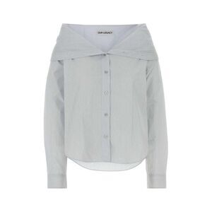 OUR LEGACY Women's Striped Off-Shoulder Shirt Women STRIPPED Shirts